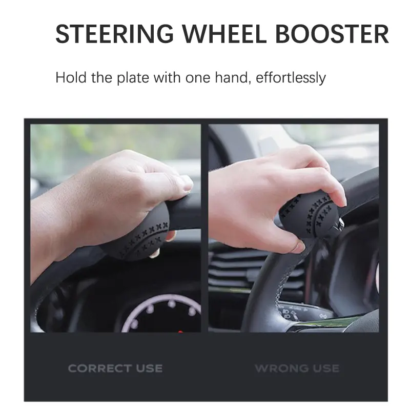Bộ Tăng Cường Vô Lăng Ô Tô, Xoay 360 Độ, Bóng Núm Vô Lăng, Tiết Kiệm Sức Lao Động, Tăng Cường Vô Lăng Một Tay 4