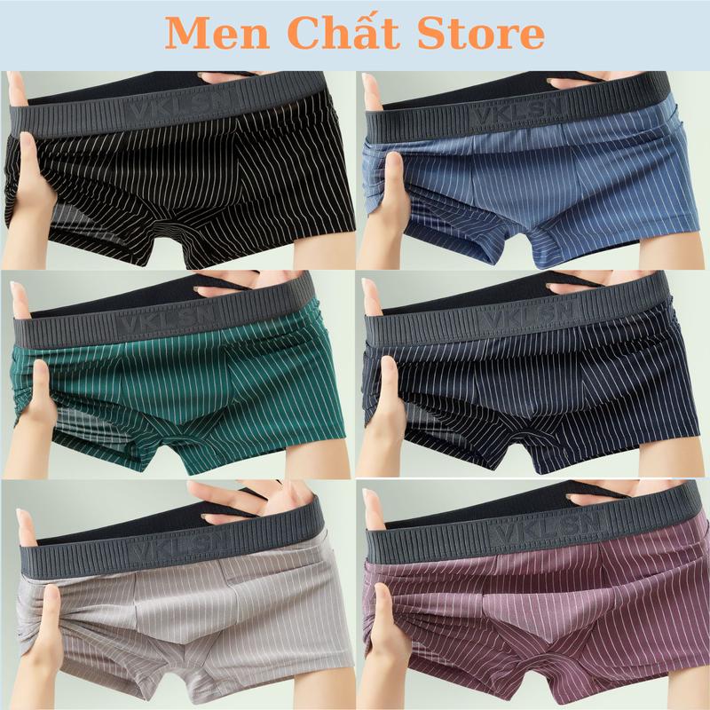 Sịp đùi nam chất liệu cotton mềm. Combo mua 5 tặng 1. Menswear Boxer Quần Boxer Quần đồ lót quanxi nam