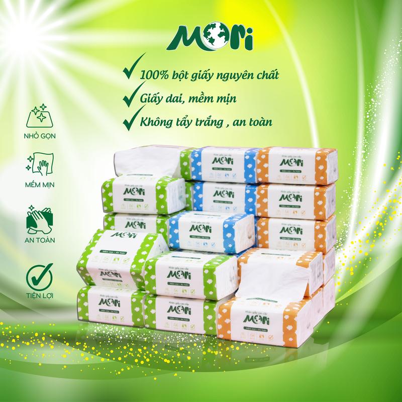 Khăn giấy rút cao cấp Mori - Sạch, mịn, dai