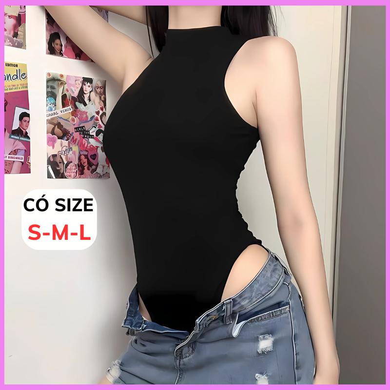 CÓ SIZE Áo Bodysuit Sát Nách Cổ 3 Phân RANSHI Bodysuit Nữ Ba Lỗ Áo Liền Thân Ôm Body Sexy Quyến Rũ Chất Thun Tăm Lạnh Đồ Đi Biển - RBS044