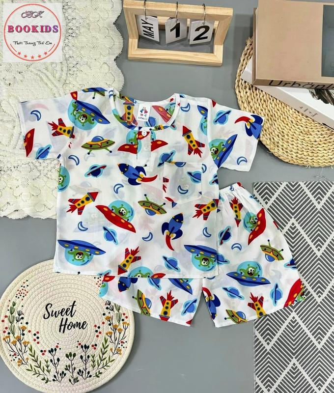 [COMBO 5 BỘ - 3 BỘ] Đồ Bộ Bé Trai Tole Lanh CÓ TAY, chất vải Tôn lanh 2 da mềm, mịn, mát mùa hè, - chuẩn fom - may kỹ Jean set  đồ quần  áo