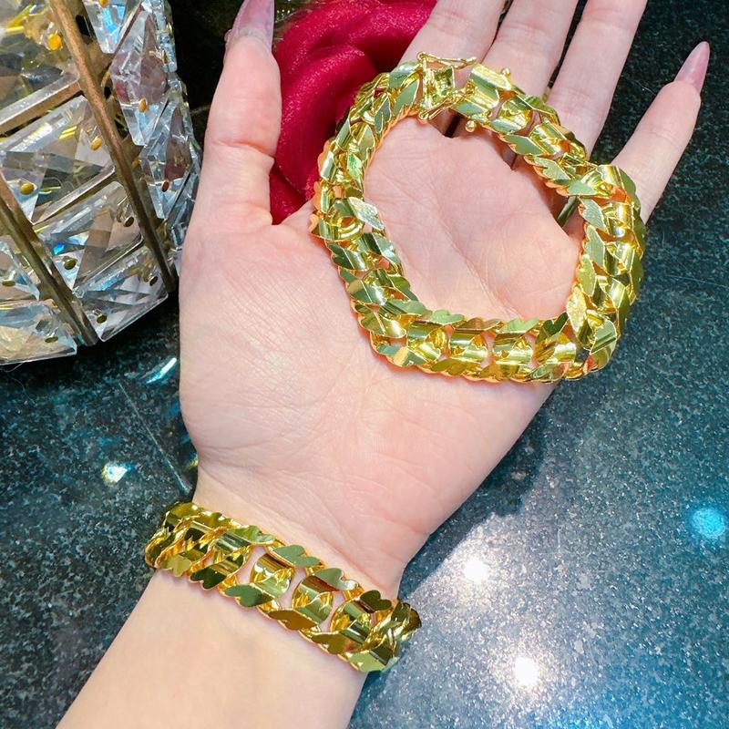  LT0095 Lắc Tay Mắc Xích Khoá Hộp Hợp Kim Xi Phụ Kiện 