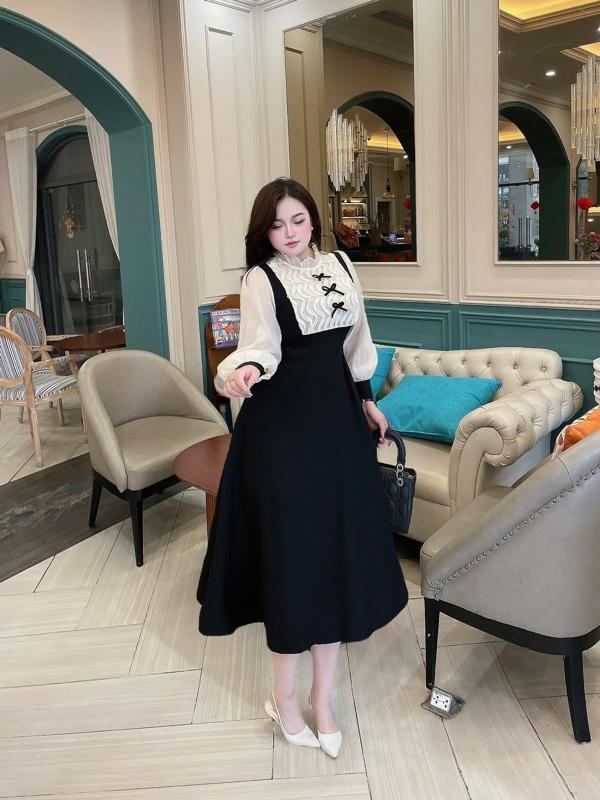 Product Introduction of Đầm dài sống nước 60-90kg L xl xxl chất ford tuyết Quỳnh như bigsize 13
