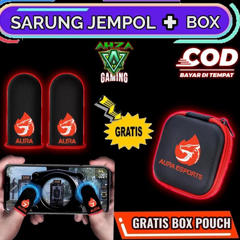 Product Introduction of COD - MURAH Sarung Jempol BIGETRON + BOX POUCH Sarung Game Ml Ff Pubg Anti Basah 7