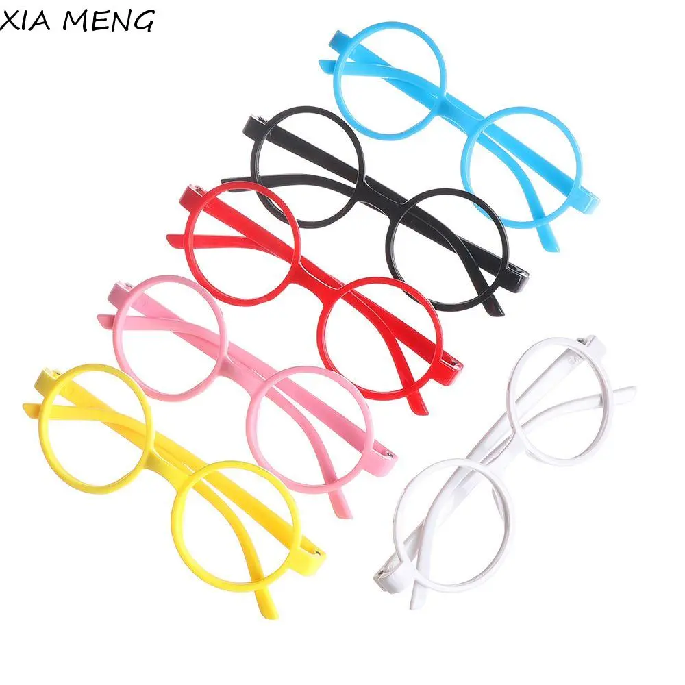 XIA MENG Cute Korean Girls Boy Eyewear Without Glasses Lens Kid Glasses Frame PP Round Glasses Frame Light Spectacle Frames