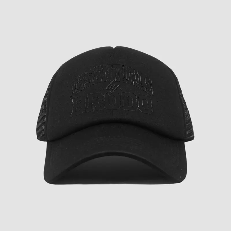 BRODO - Bigger Trucker Hat All Black F 1