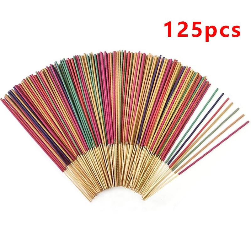 Product Introduction of Multi-scented Incense Stick, 125pcs/set Aromatherapy Incense Stick, Home Fragrance for Yoga Meditation Sleep Reading,  Teenage Girl Gifts 0