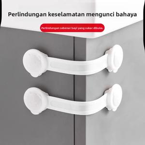 Kunci Kanak-kanak, Kunci Laci Keselamatan Bayi, Anti-Pinch, Pelbagai Fungsi, Anti-Pemegang, Sesuai untuk Peti Sejuk dan Kabinet, Kunci Pintu, Reka Bentuk Deria, 2025 without trace cangkuk & rel Safety
