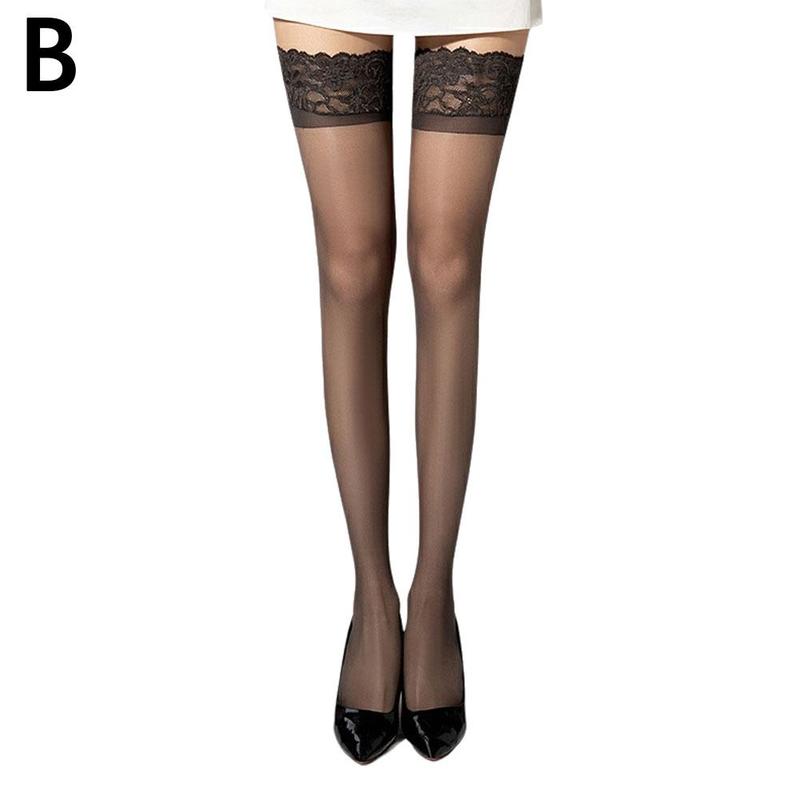 Product Introduction of Women Sexy Lace Stockings Thigh High Over Knee Socks Stockings Sexy Black Long Socks M6R5 28