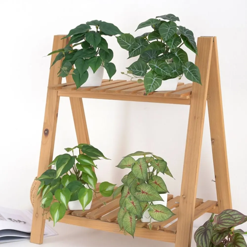 Realistic Trailing Hanging Artificial Leaves Turtle leaf Begonia Fake Foliage 3D Printed Ivy Vine Leaf