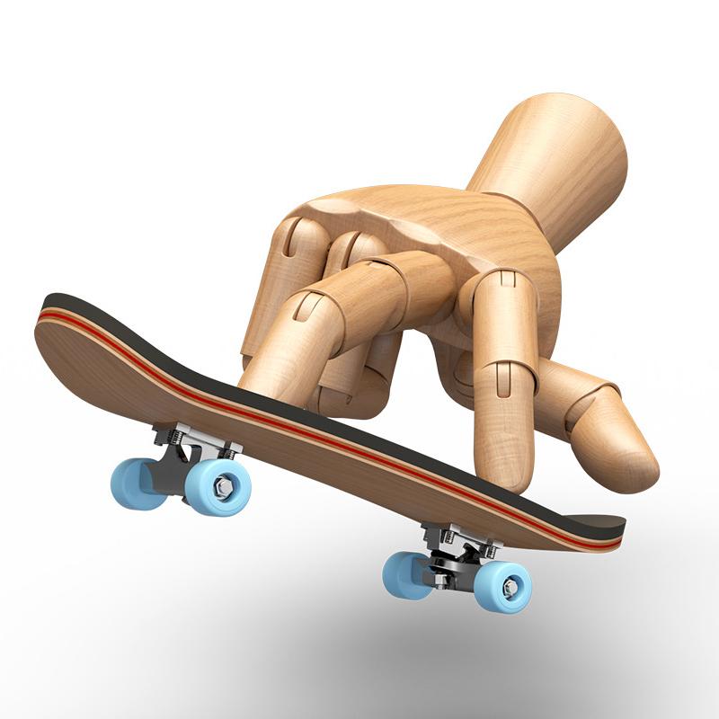 Finger SkateBoard Wooden Fingerboard Toy Professional Stents Finger Skate Set 3