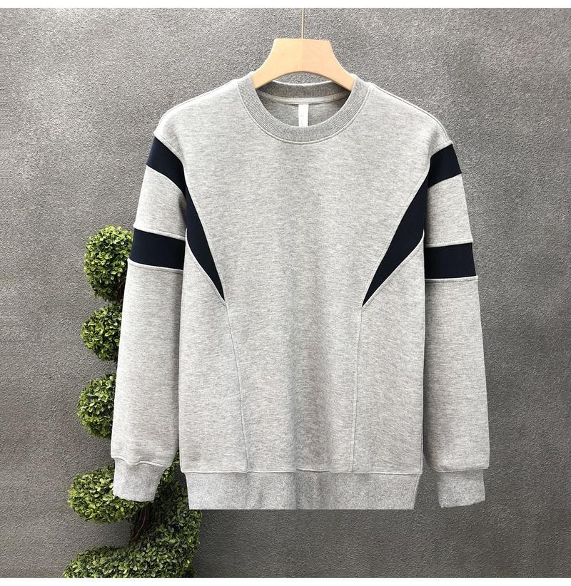 Product Introduction of Men's Sweater Spring and Autumn New Fashion Casual Round Neck Pullover Shirt Temperament Slim and Simple Trendy Top 10