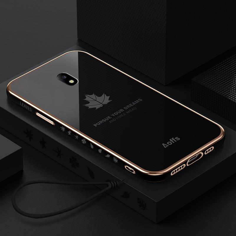 Vỏ cho Samsung Galaxy J7 Pro J5 Pro J3 Pro 2017 thiết kế mới lá phong mềm TPU chống sốc Ốp Điện Thoại