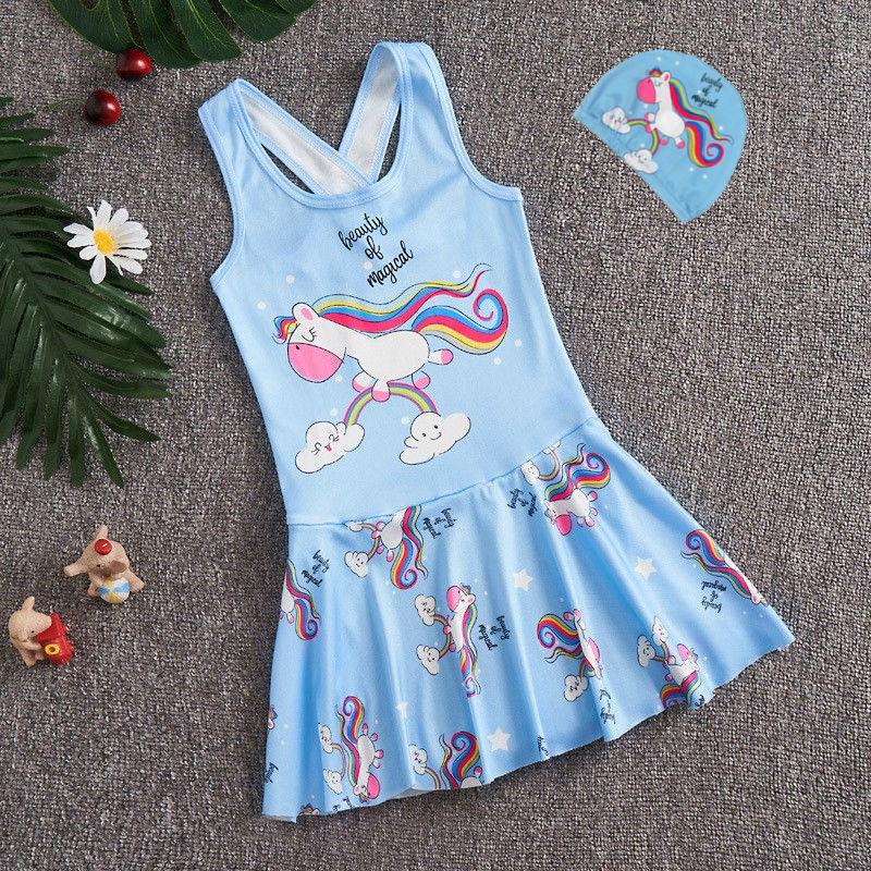 Product Introduction of Snowyprincess Children's Swimsuit Girls' Quick-Drying One-Piece Medium and Big Children 2024 New Girls' Western Style Skirt Swimming Suit 10