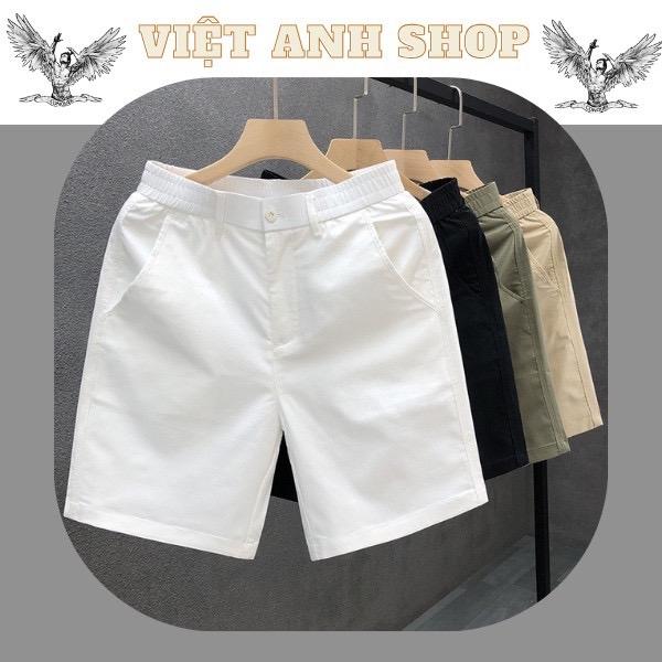 Quần sort kaki gió mỏng phom dáng trẻ trung năng động có túi cạp chun có khuy có đỉa