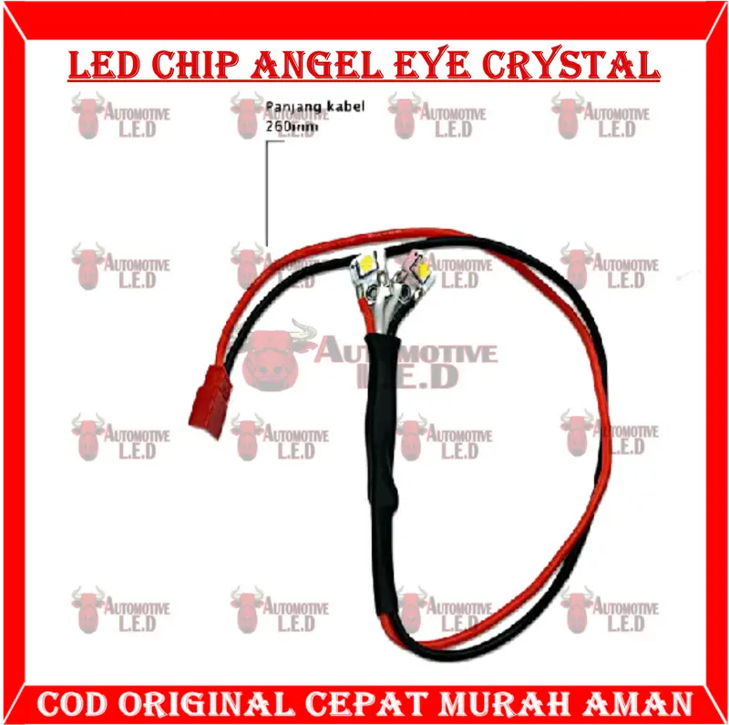 ORIGINAL LED CHIP RING KRISTAL LED CHIP ANGEL EYE KRISTAL SHROUD 2,5 INC DAN 3 INC LED RING LAMPU | LED SHROUD RING KRISTAL 1