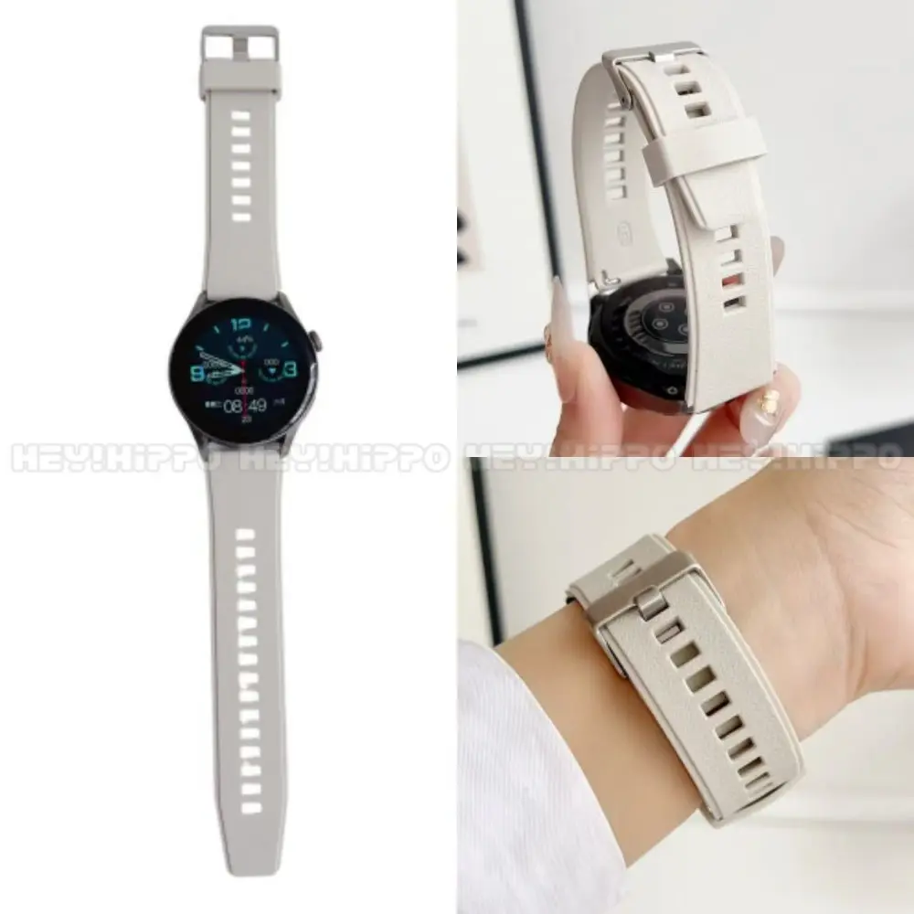 Sports frosted silicone strap suitable for smartwatches Huawei Watch GT2/GT3/GT4/5 46mm Pine needle buckle strap suitable for GT2pro/GT3pro/GT5pro 46mm watch band 22mm bands
