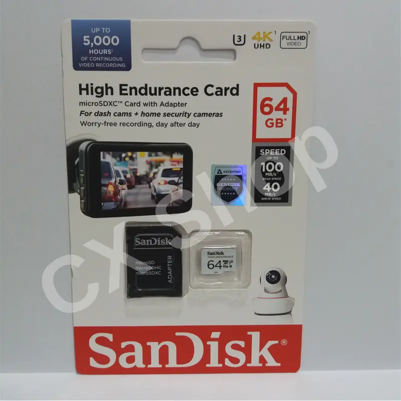 SanDisk High Endurance 64GB 100MB/s MicroSDHC 4