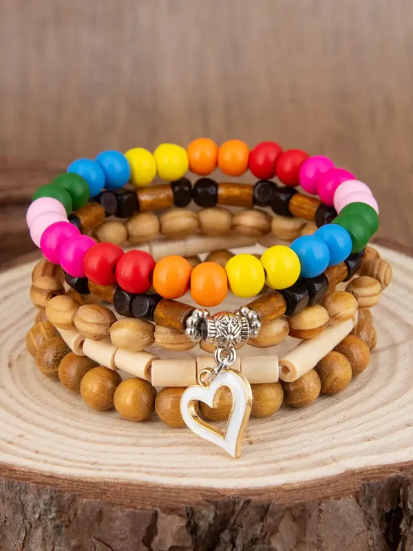 Boho Style Elastic Adjustable Beaded Bracelet, Gifts for Her, Fashionable Jewelry for Women & Men, Trendy All-match & Exquisite Jewelry 1
