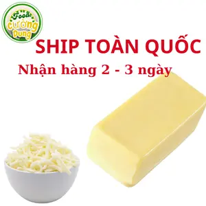 500g phô mai mozzarella dạng  khối kéo sợi béo thơm ngon