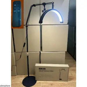 Lampu Kecantikan LED 28" Bentuk U Cahaya Dingin, Anti-Silau, Ramah Mata, Untuk Nail Art, Bulu Mata & Sulam Alis