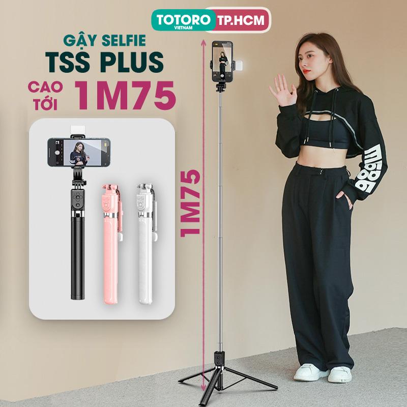 Gậy chụp ảnh 3 chân Tripod điện thoại TSS PLUS 1M75 Cây chụp hình Selfie cầm tay - Quay phim video - Livestream