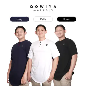 Kaos Kurta Kancing Bahan Combed 30s Super Premium