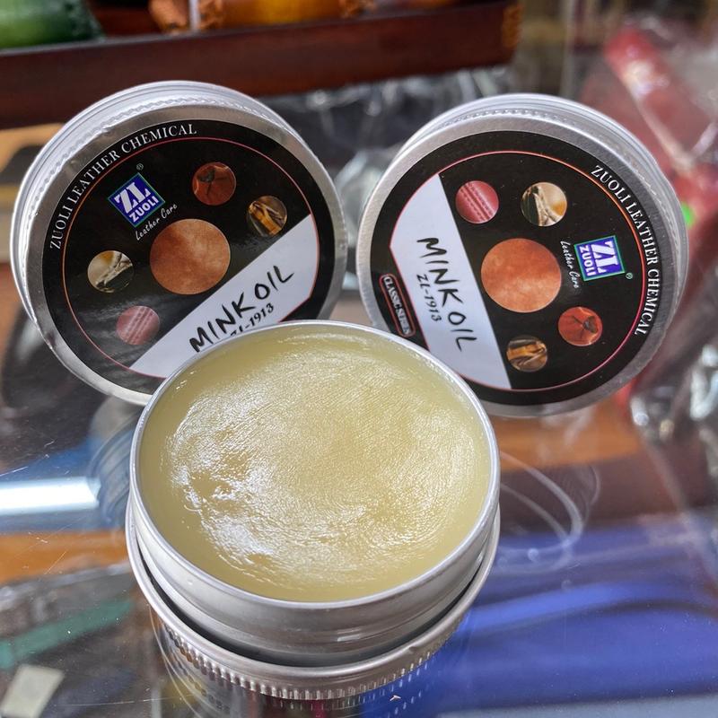 Mink oil mỡ chồn 30ml chuyên bảo dưỡng chăm sóc đồ da, phục hồi làm mới giày da, túi ví, áo da, ghế da 1