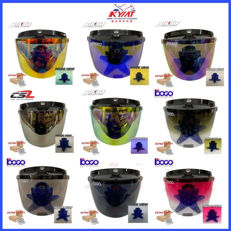 BOGO/BIKKO Helmet Visor MS88/SGV/MAGNUM/MHR Gear