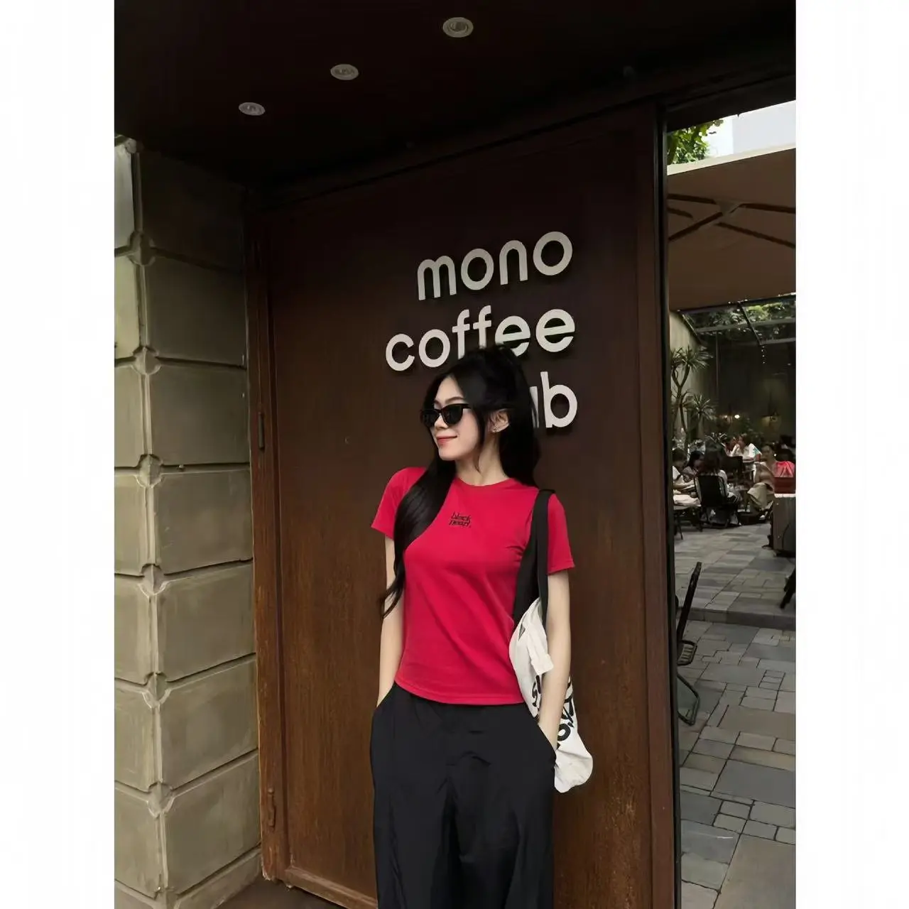 Áo Thun Ngắn Tay Thêu Chữ, Dành Cho Nữ, Dáng Ôm, Cổ Tròn, Hàng Mới Về Mùa Hè 2025, Quần Áo Hàng Đầu Cho Nữ, Thời Trang Nữ | BigBuy360 - bigbuy360.vn