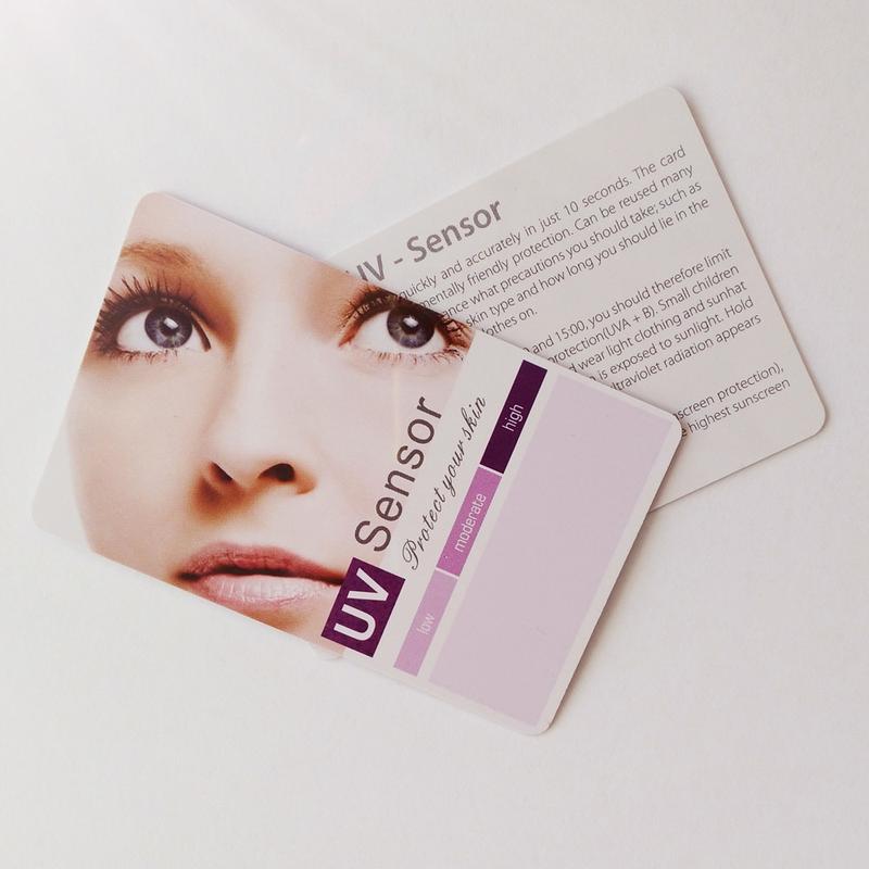 Product Introduction of UV Test Card, Premium UV-C Test Card For Ultraviolet Radiation, UV Detection Stickers，PVC Plastic UV Card For UVB UVC Test 17