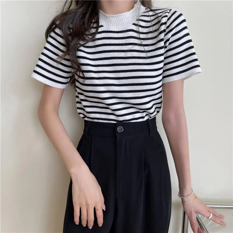 Bellastyle Inner Rajut Turtleneck Lengan Panjang Model Terbaru | Dalaman Hijab | Atasan Wanita Rajut | Baju Stripe Fit Tangan Panjang | Top High Knitwear F2102/F2107 6