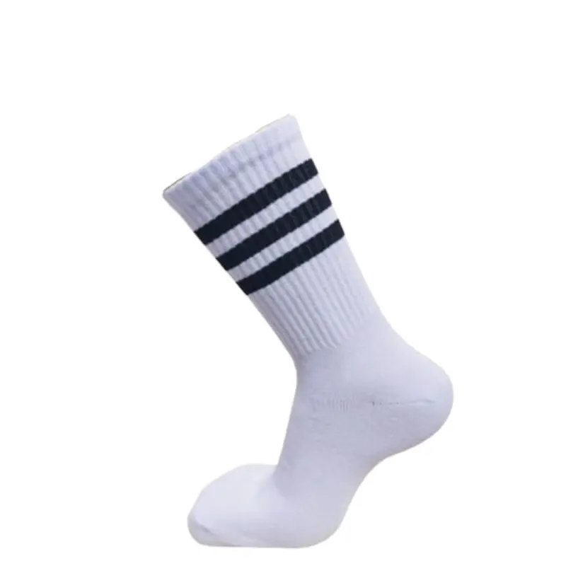 [ TEBAL ] kaos kaki oldschool polos garis tiga panjang - kaos kaki skate polos strip panjang Dewasa Katun Nyaman Remaja Sporty 6