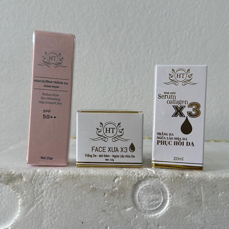 Bộ 3 món kem mặt ,serum-+kem mụn