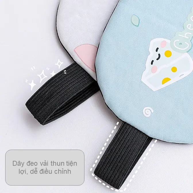 Chườm bịt mắt ngủ chống chói kèm túi gel nóng lạnh họa tiết hoạt hình đáng yêu 6