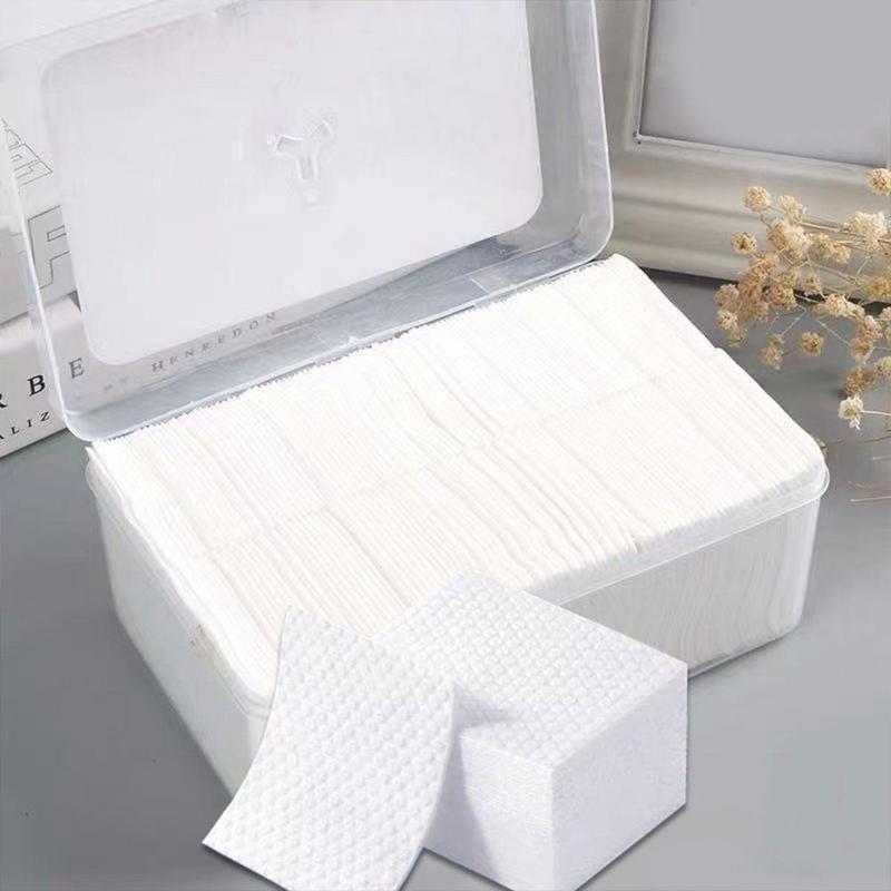 Product Introduction of 600 Pcs Makeup Cotton Round Square Cotton Pads Makeup Remover Pads F1J8 38