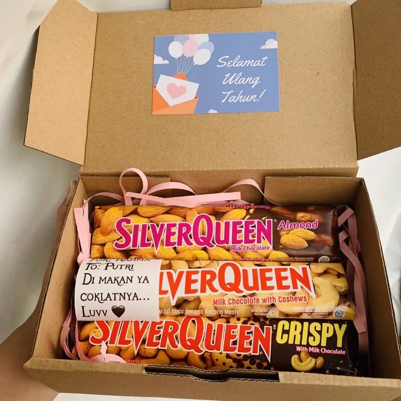 Hampers Coklat SilverQueen Untuk Kado Hadiah Ulang Tahun / Valentine Pacar Cewek Cowok