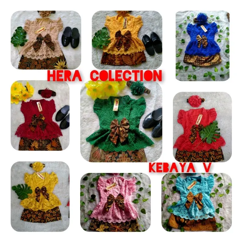 kebaya bayi dan anak terbaru/kebaya brokat bayi dan anak