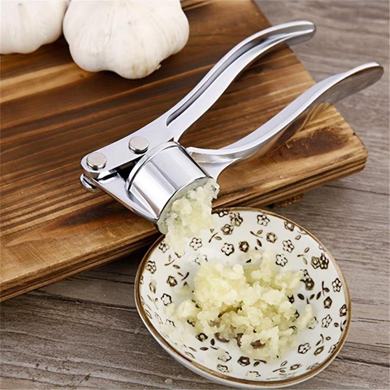 Product Introduction of Stainless Steel Garlic Press, Manual Garlic Press with Handle, Kitchen Accessories, Durable Ginger Press for Kitchen, Household Essentials 9