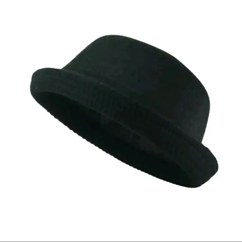 Topi Charlie Chaplin Dewasa Chaplin Topi blower Topi bulat Topi bludru Topi bundar Topi Wanita Topi Charlie Chaplin Topi Caplin Hitam Topi Hitam Caplin Topi Dewasa Pria Caplin 1
