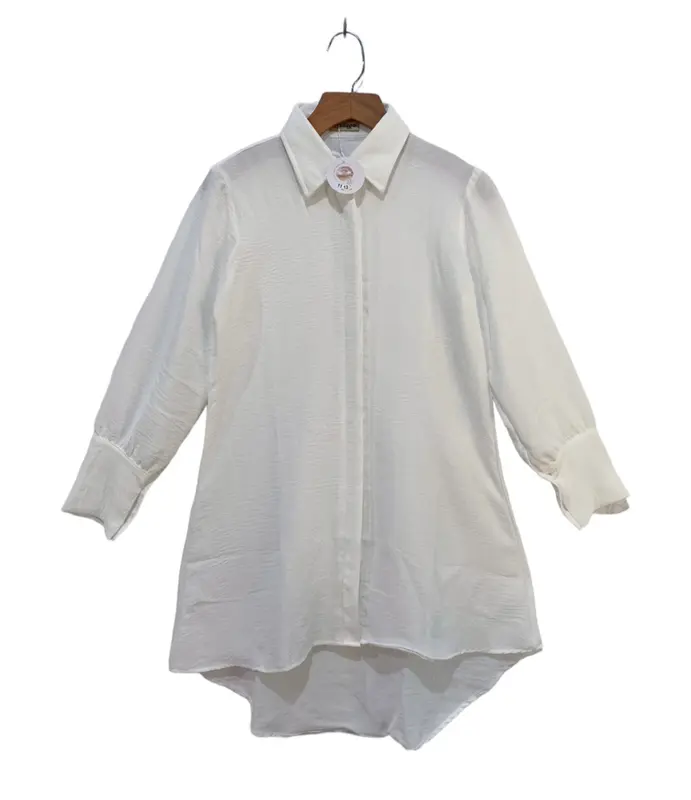 Hilya Tunik anak remaja tanggung usia 9-14 tahun bahan crincle airflow Baju Wanita Muslim / Tunik anak panjang bahan Crinkle/ Baju anak perempuan Katun Atasan 1