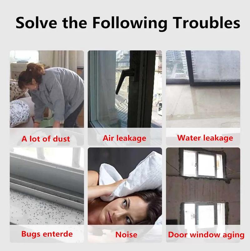 Product Introduction of 6M Soundproof Foam Window Sealing Strip for Casement Window Seal Acustic Foam S Weather Stripping Door Seal Gap Filler Artifact 18