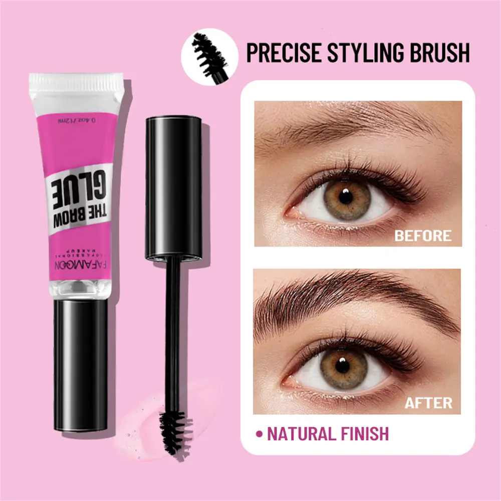 Eyebrow Glue Stereotypes Transparent Waterproof Mild And Easy To Remove Does Not Stimulate Wild Eyebrow Plastic Glue Natural Long-lasting Liquid Quick-drying Eyebrow Glue