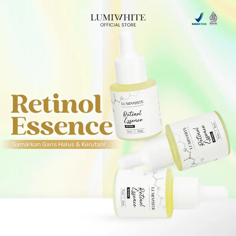 LumiWhite - Retinol Essence Serum Wajah 10ml 20ml Mencerahkan Wajah - VV 0