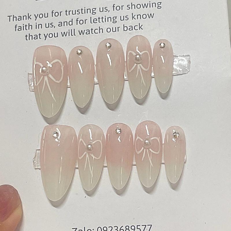 Nail box 48 vẽ nơ xinh xắn