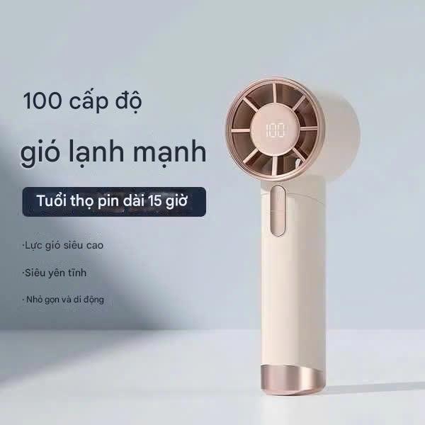 ASALAVN Quạt phản lực cầm tay Quạt Turbo có thể sạc lại, Quạt siêu tốc cầm tay, di động, gió mạnh, tốc độ cao 100 vòng/phút Tốc độ gió Màn hình kỹ thuật số quạt usb mobile Phụ Kiện-FN-32-01 2