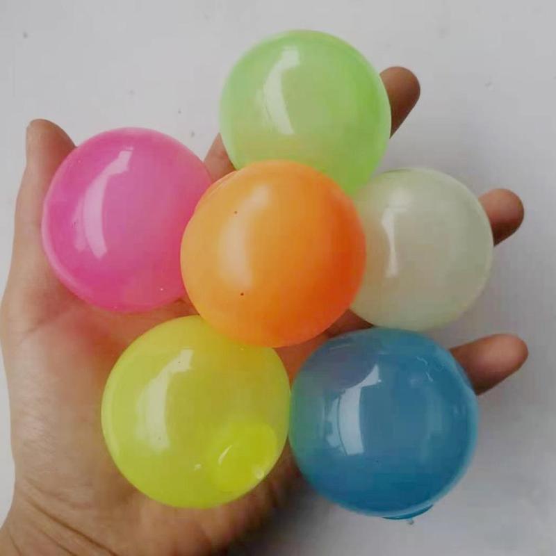 Product Introduction of Luminous Sticky Wall Balls Ceiling Stress Relief Squishy Dark In The Glow Toys Q9R2 32