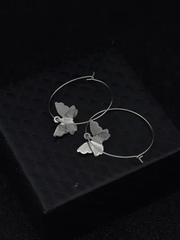Butterfly Design Earrings, Fashionable Jewelry for Women & Girls, Trendy All-match & Exquisite Jewelry for Birthday Gift 4