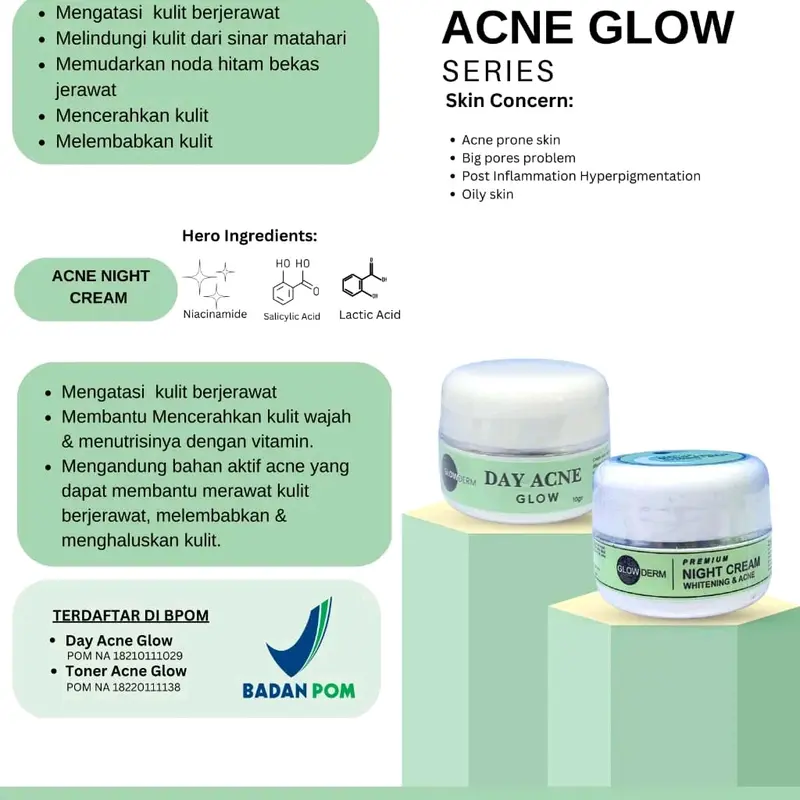 Glowderm Acne Night Cream 1