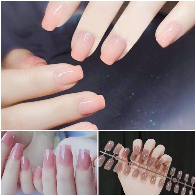  Bộ 24 móng tay giả màu thạch - Nail Thanh Tam 